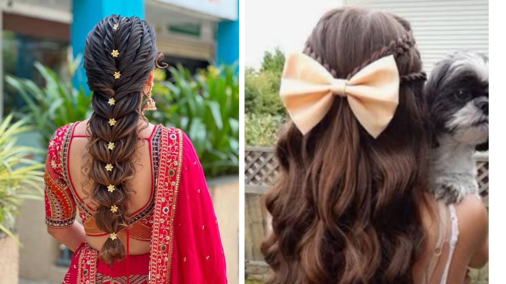hair style for wedding function on sare